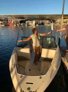 Boating at Lake Mead in Temple Bar, Arizona